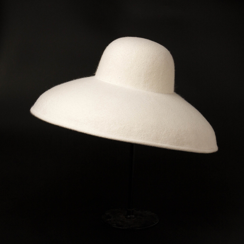 Classical Big Wide Brim Wool F - Hat Floppy Wide 리뷰 및 가격