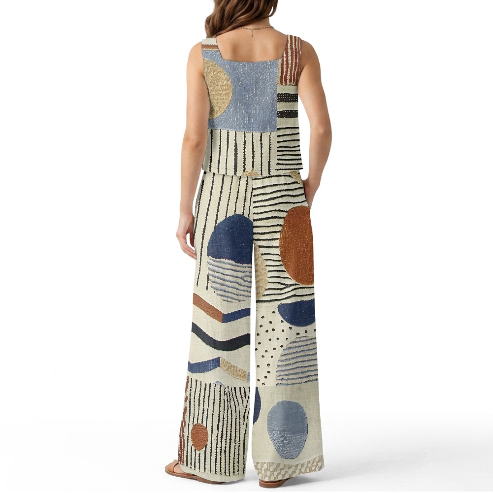 INSTANTARTS Women’s Linen Vest - Linen Pant Wide 리뷰 및 가격