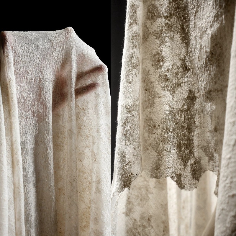 Distressed Vintage Textured Co - Linen Dress Wrap 리뷰 및 가격