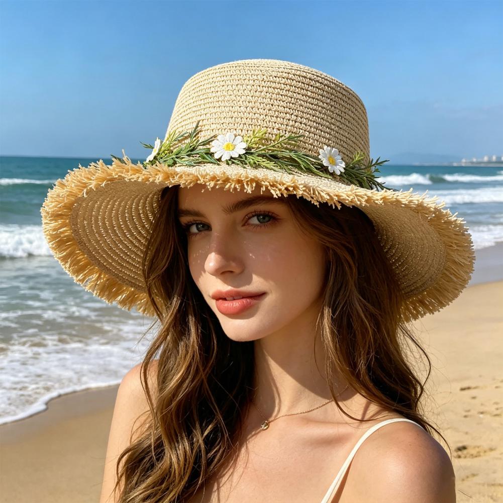Sun Hat Wide Brim Floppy Straw - Hat Floppy Wide 리뷰 및 가격