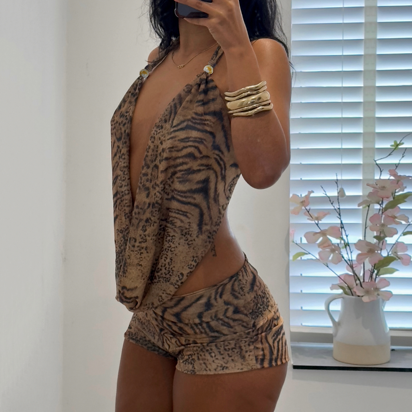 SUCHCUTE Woman Leopard Print 2 - Crop Top Crochet 리뷰 및 가격