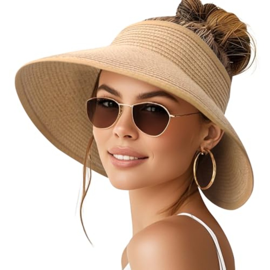 Sun Visor Hats for Women Wide  - Hat Floppy Wide 리뷰 및 가격