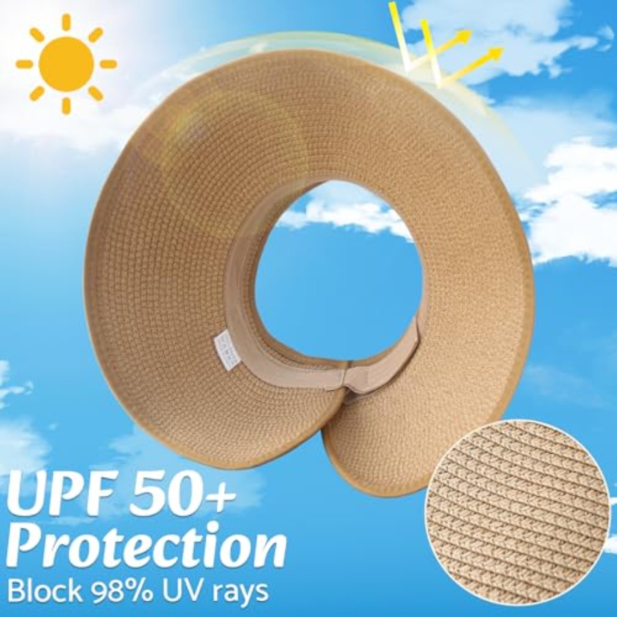Sun Visor Hats for Women Wide  - Hat Floppy Wide 리뷰 및 가격