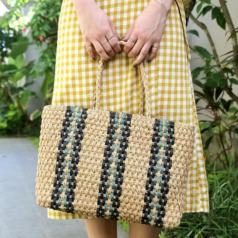 Straw Tote Bag Women One-Shoul - Tote Bag Beach 리뷰 및 가격