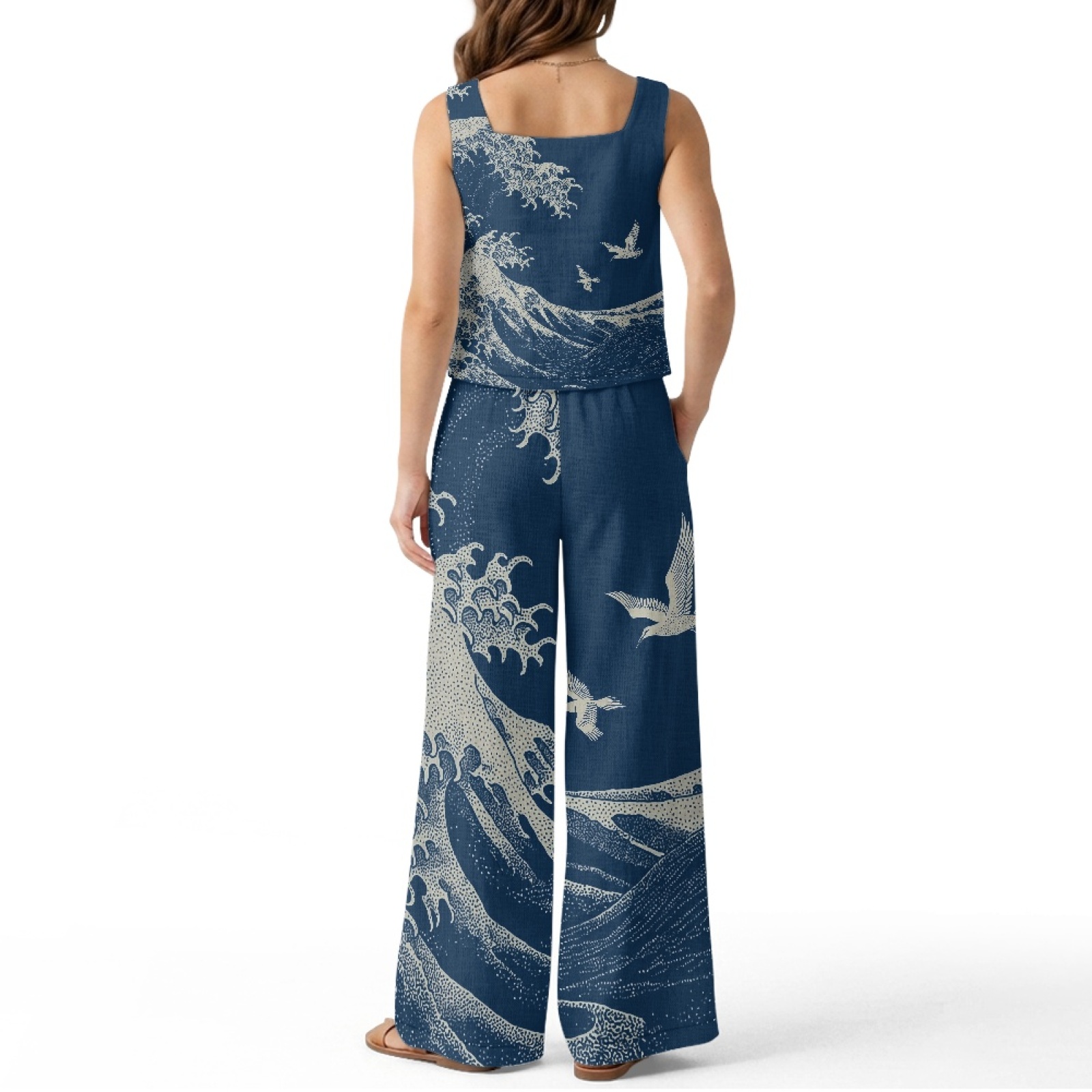 INSTANTARTS Women’s Linen Vest - Linen Pant Wide 리뷰 및 가격