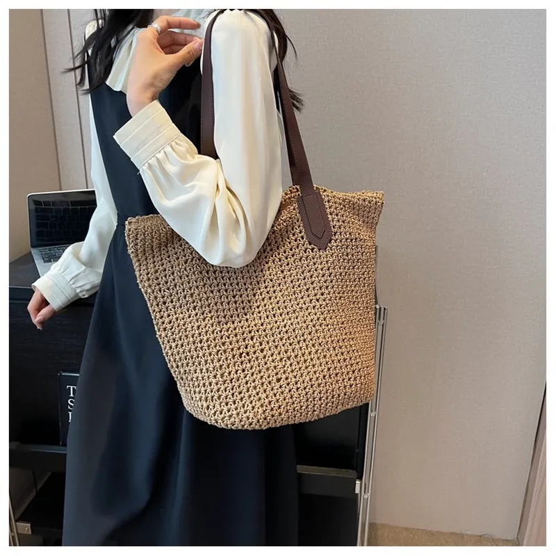 Women's handwoven straw tote b - Tote Bag Beach 리뷰 및 가격